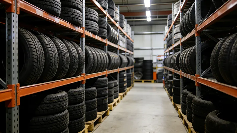 warehouse heavy duty metal tire rack storage system case studies