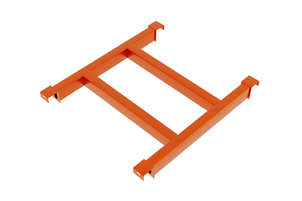 support bar for industrial warehouse pallet racks