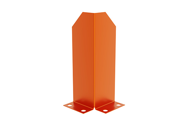 upright protector for industrial warehouse pallet racks